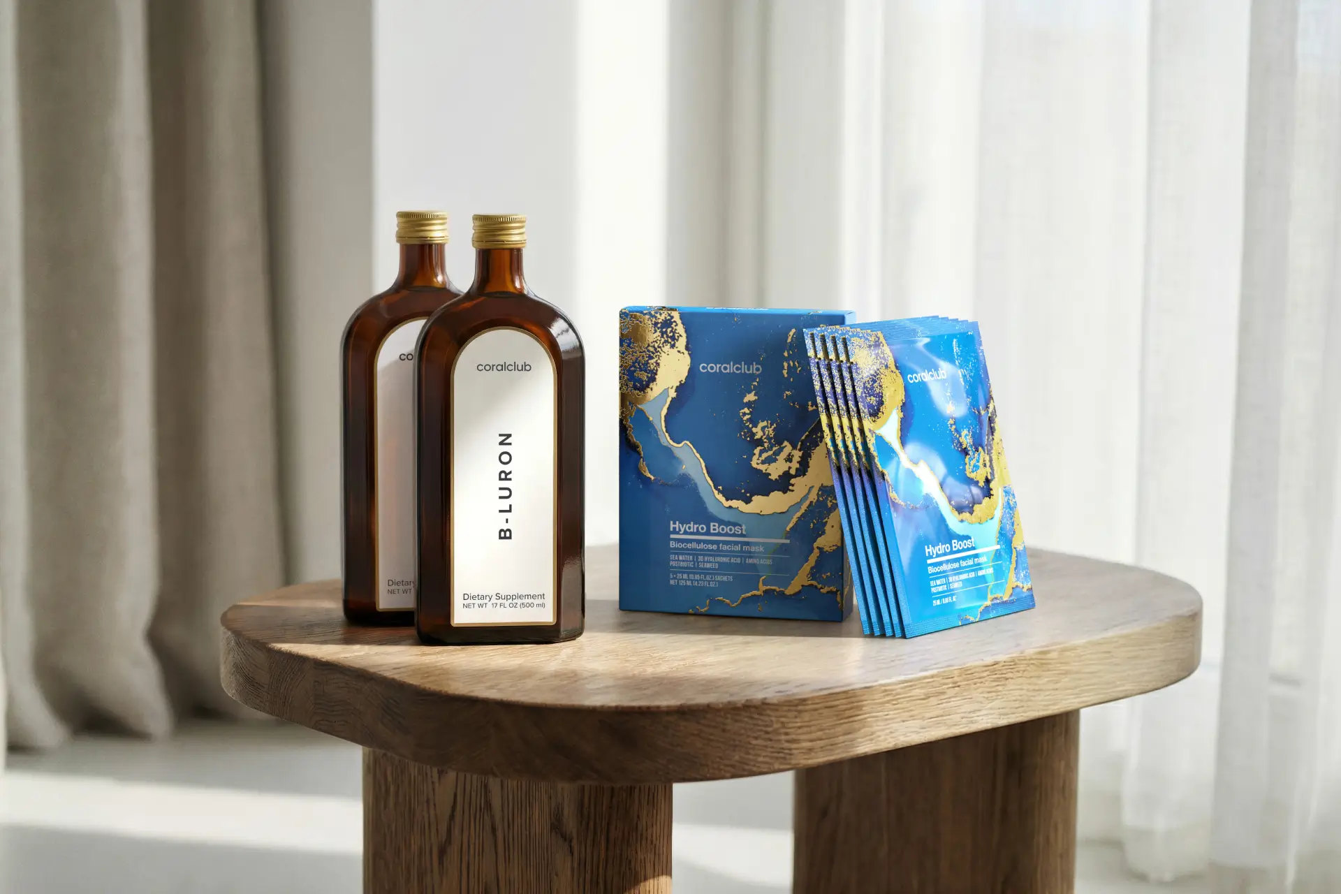 B-Luron + Hydro Boost Biocellulose Facial Mask (5 ta paket)