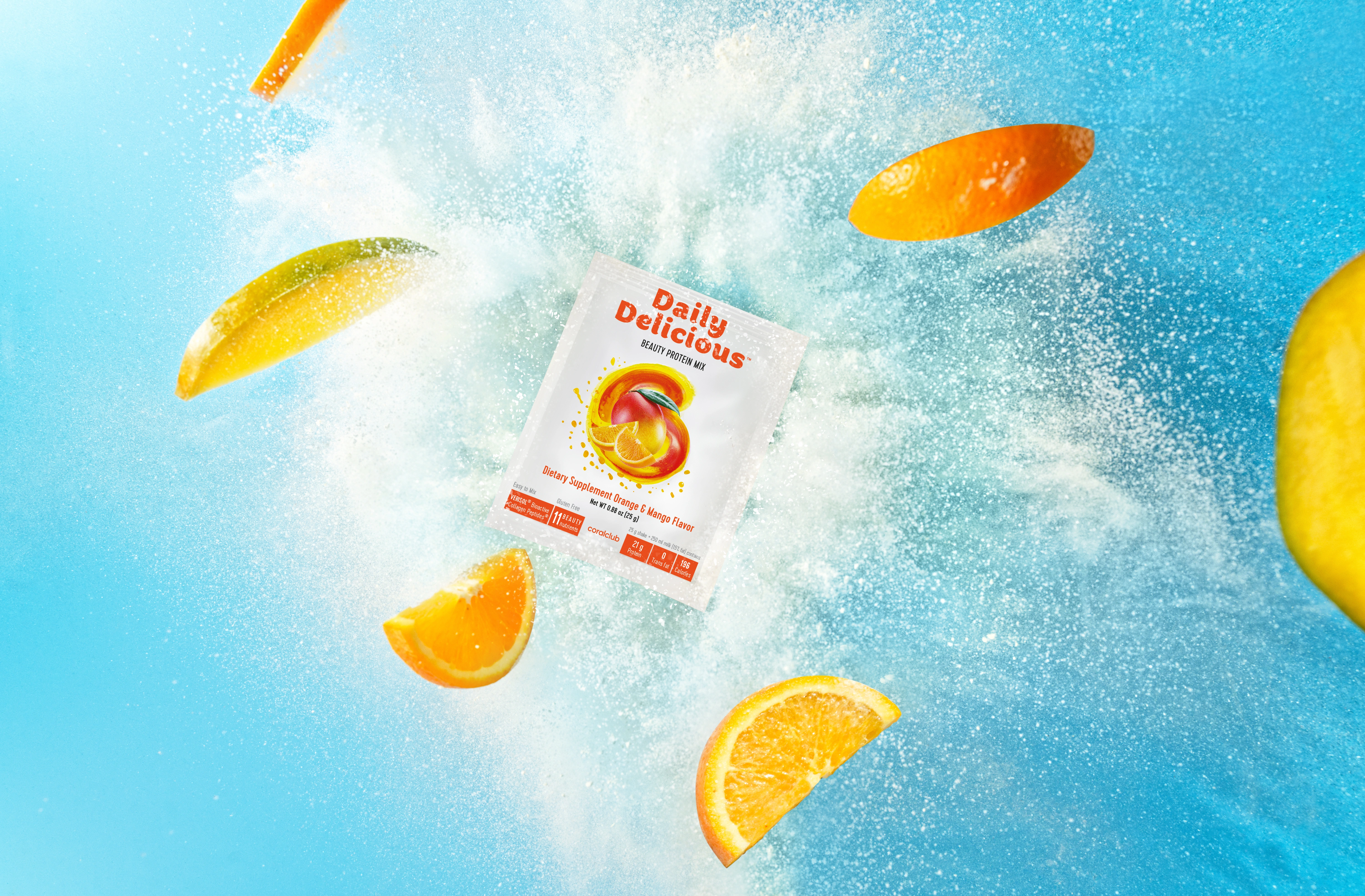 Deyli Delishes Byuti Sheyk Apelsin-Mango