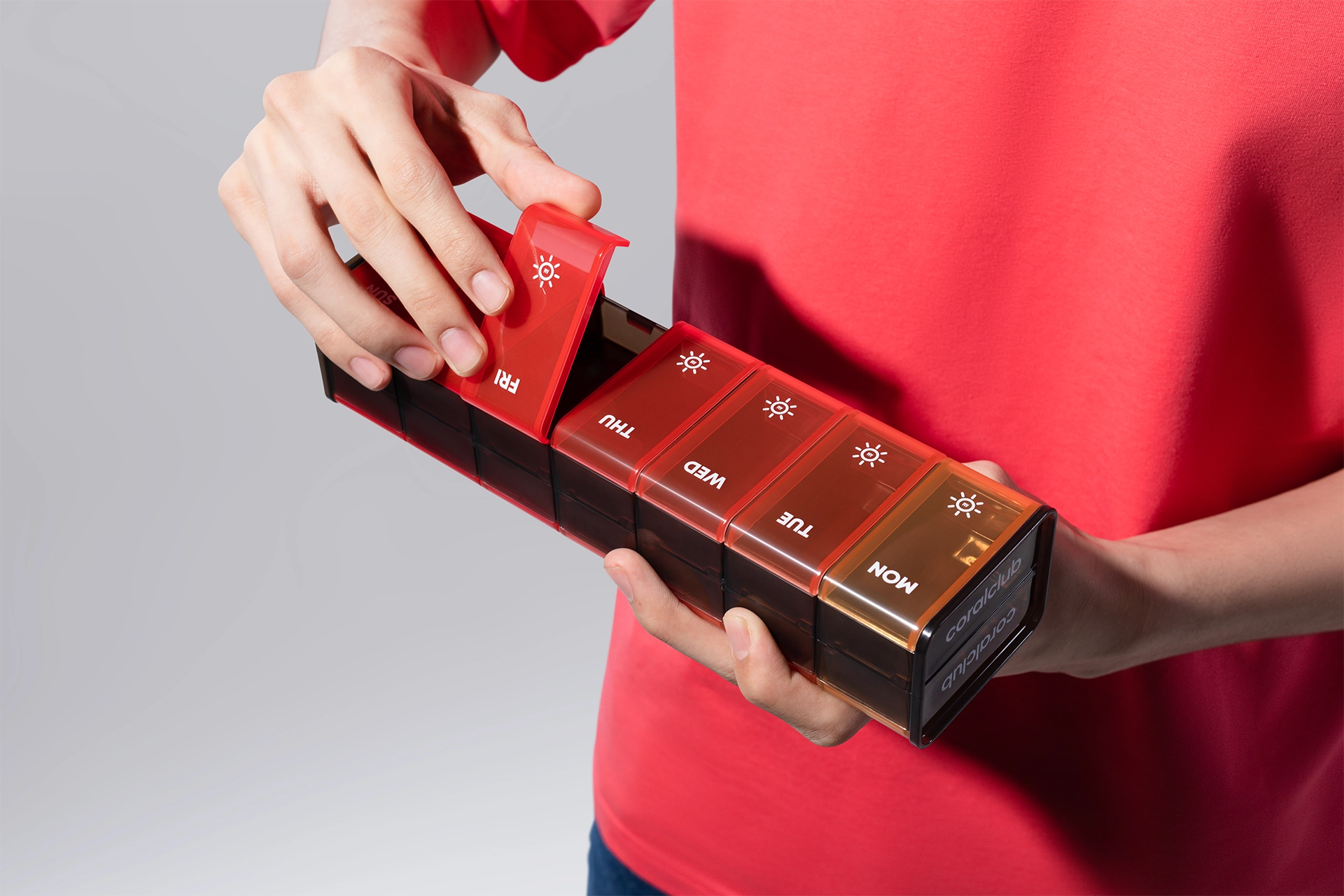 Gobox double-sided chehol bilan, qizil