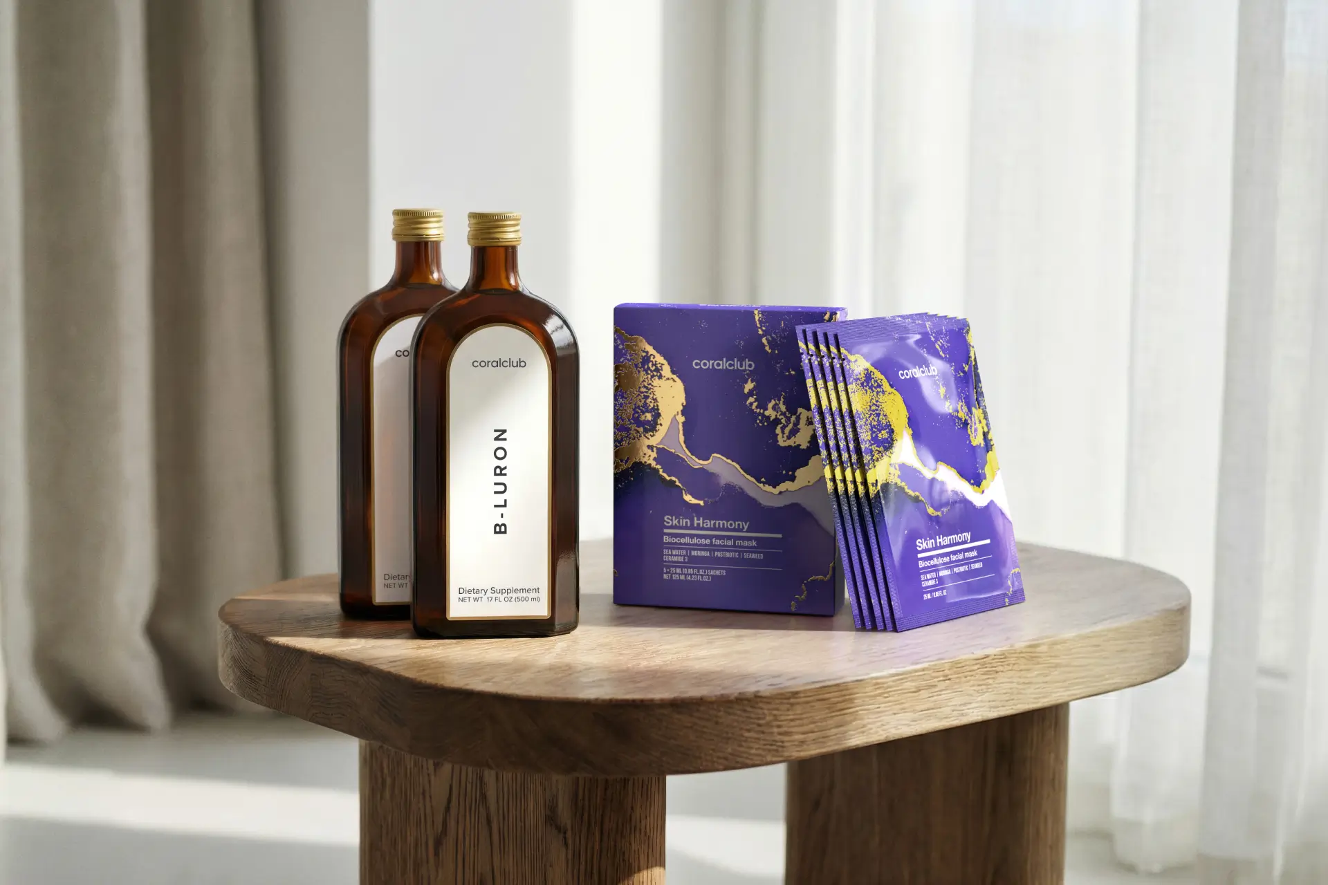 B-Luron + Skin Harmony Biocellulose Facial Mask (5 ta paket)