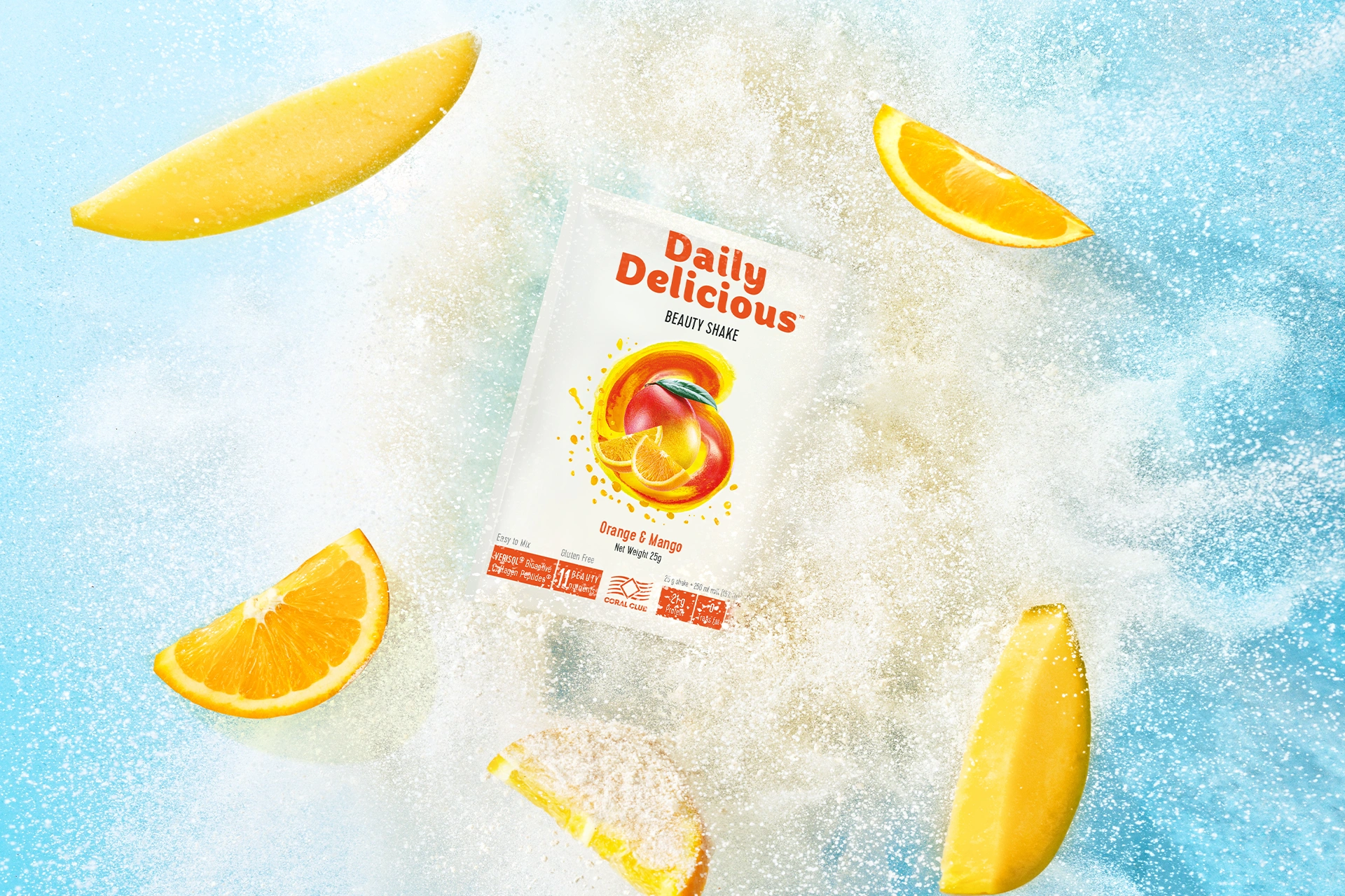 Deyli Delishes Byuti Sheyk Apelsin-Mango