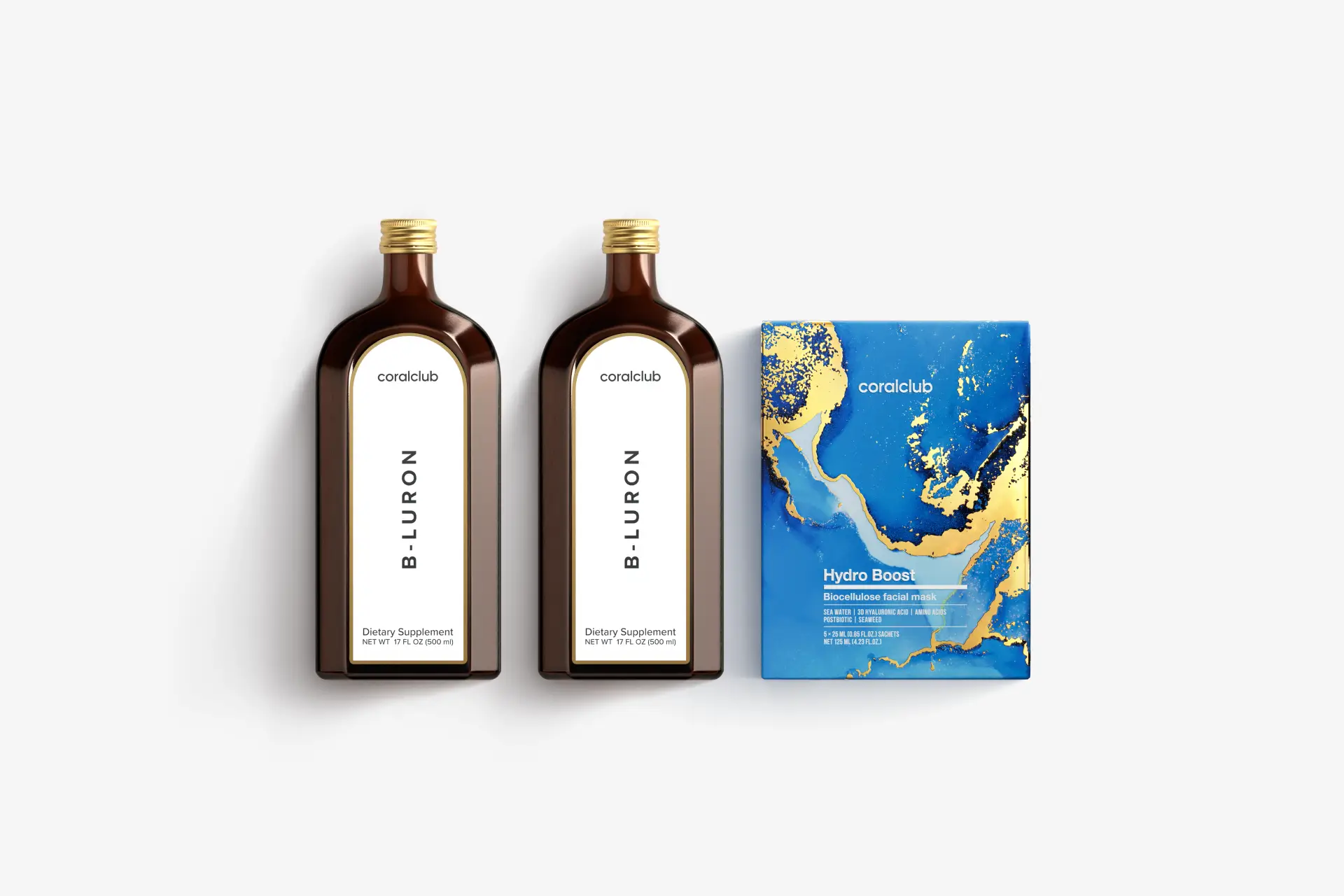 B-Luron + Hydro Boost Biocellulose Facial Mask (5 ta paket)