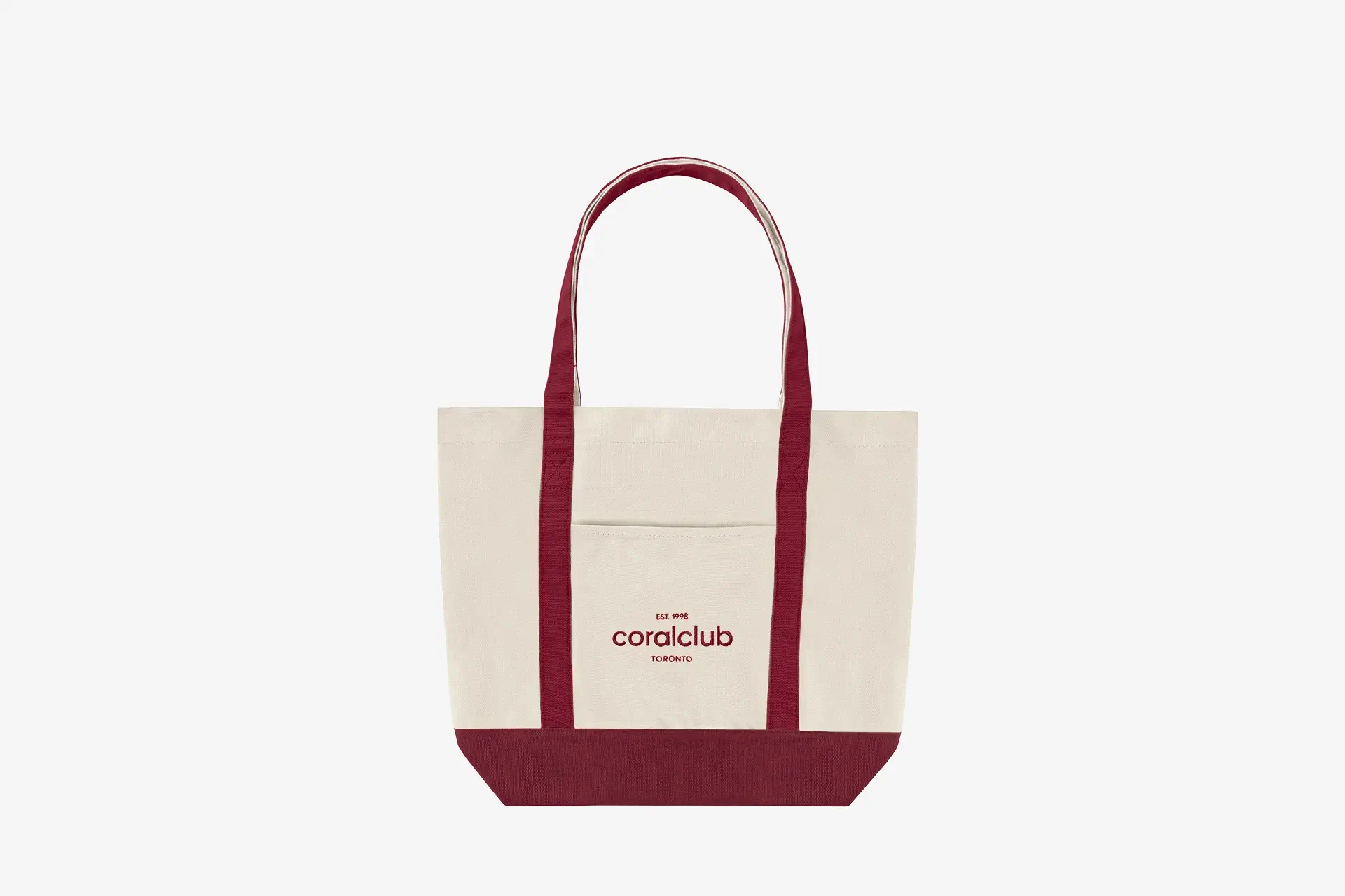 Shopper sumka, to‘q qizil