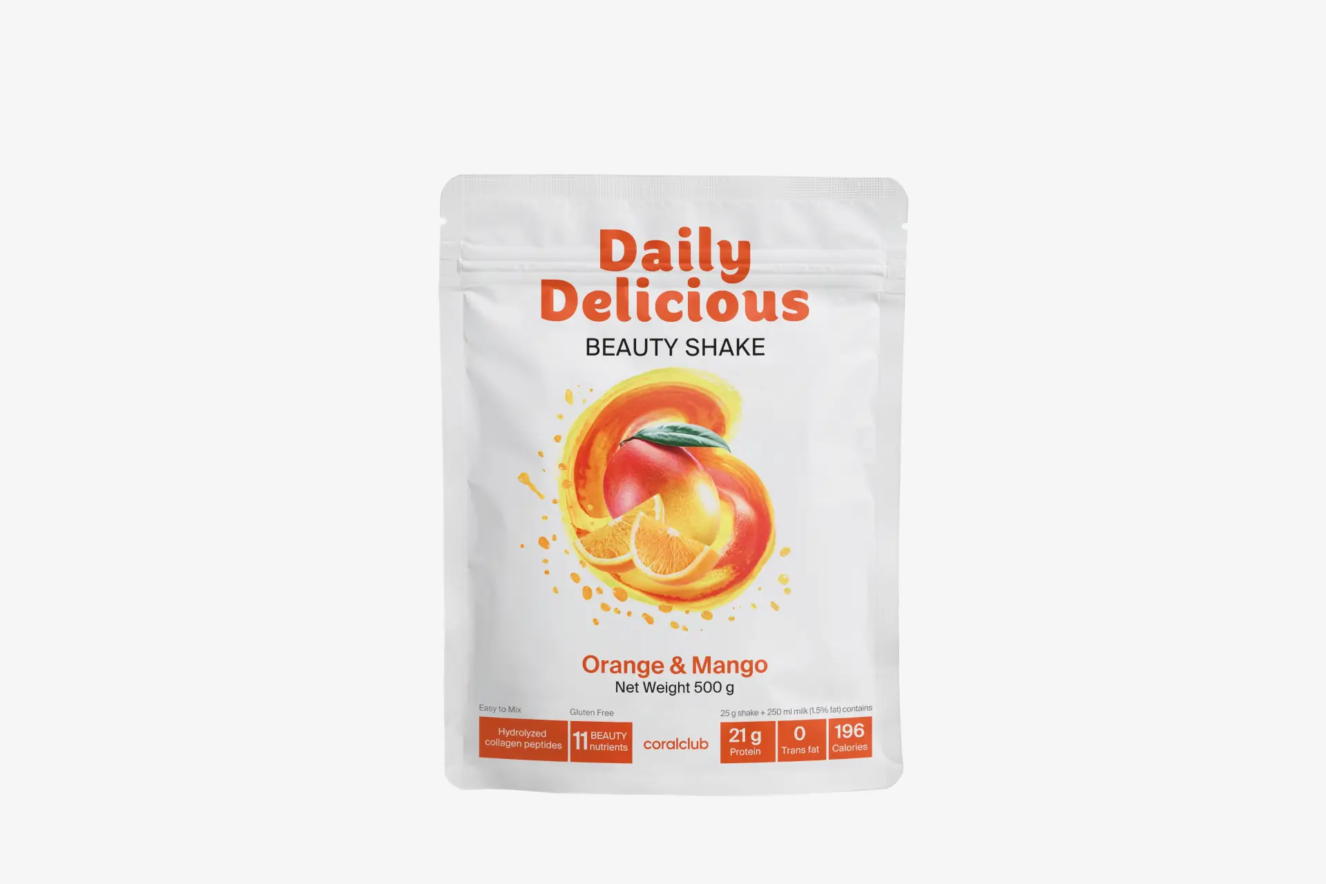 Deyli Delishes Byuti Sheyk Apelsin-Mango
